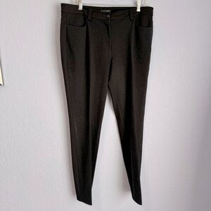 Eileen Fisher Black Mixed Media Pockets Casual Plus Size Stretch Pants